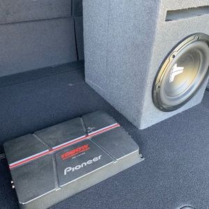 10” JL Audio subwoofer & 1000 watt Pioneer Amp